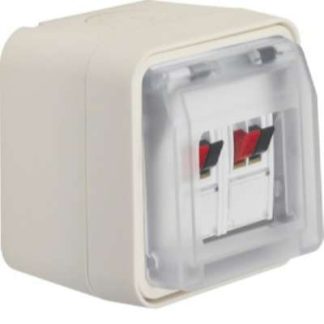 Стереофонический белый разъем для подключения акустических систем - базовый элемент в комплекте с корпусом 11963512