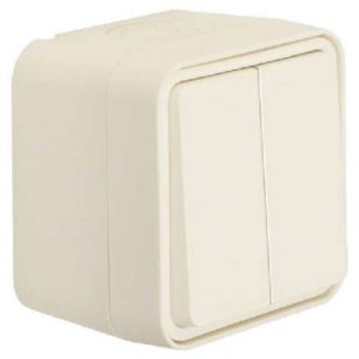 Настенный переключатель серии Polar White, белый, 30753502