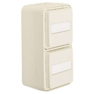 Розетка SCHUKO, двухсторонняя вертикальная, белый цвет - Вилка 47703532