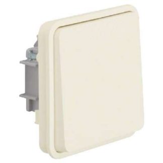 Вставка с кнопкой-переключателем, белый цвет - Кнопка с одним переключающим контактом, белый цвет 50463512
