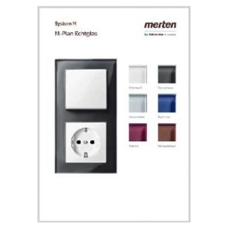 Пример модульного корпуса M-Plan с настоящим стеклом — Аксессуары для домашних выключателей MEGMKM005