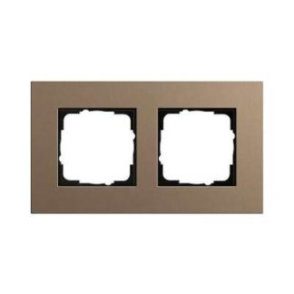 2 светло-коричневые маскировочные рамки - двухсекционная рамка 0212221