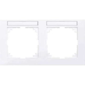 Двойная активная рамка белого цвета - Двойная рамка белого цвета MEG4021-3625