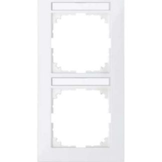 Рамка Polar White с двойным сложением - рама из 2 секций, белая, MEG4022-3619