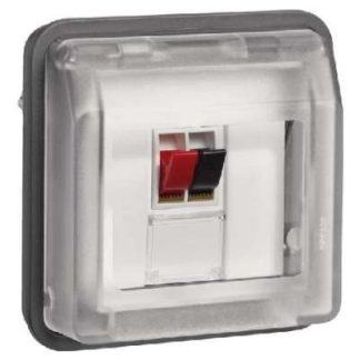 Распределительная коробка для акустических систем n-insert, светло-серый матовый цвет - Базовый элемент с полным покрытием...