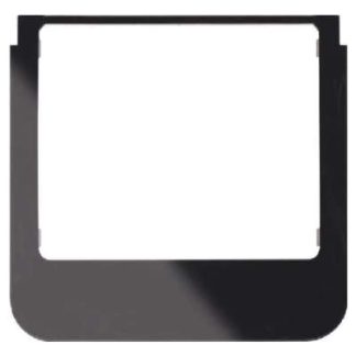 Закругленная рамка, черное стекло — конструкция для коммутационного устройства 13192145