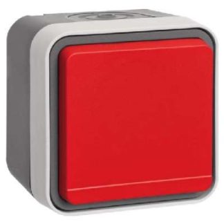 Электрическая розетка, откидная, красная, с предохранительным штифтом. Накладной монтаж, lgr 67456...