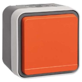 Панель для электрической розетки с оранжевыми петлями. Накладная розетка 6745643507