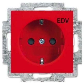 Вставка розетки SCHUKO красная - Розетка ( 20 EUC/DV-917