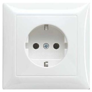 Встраиваемая розетка SCHUKO, альпийский белый - Розетка ( 20 EUJR-914