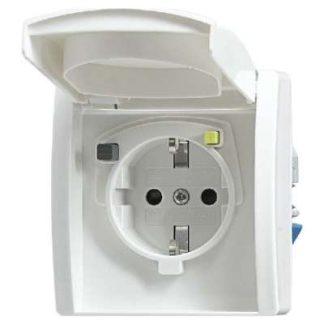 Вставка FI-SchukoMAT Alpine белого цвета - электрическая розетка 3120 EUGB-44