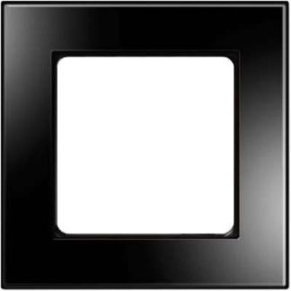 Рама с одинарным складыванием, эффект стекла, черный рояльный лак - Цельная рама, черный D 20....