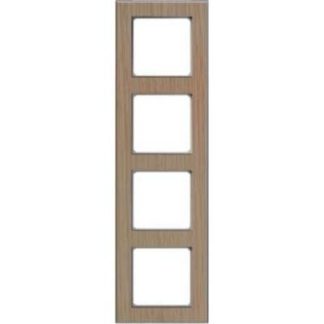 4-секционная рама, дуб-алюминий - 4-секционная деревянная рама D 20.674.201.702