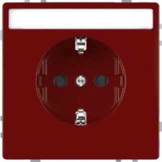 Розетка SCHUKO рубиново-красного цвета с маркировкой - Розетка, 1 шт. MEG2302-6006