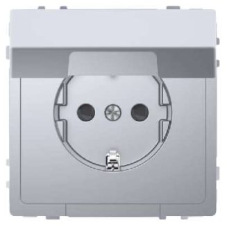 Розетка Schuko, нержавеющая сталь, с откидной крышкой - Электрическая розетка MEG2310-6036