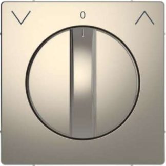 Центральная никелированная пластина, кнопочный переключатель рольставней MEG3875-6050