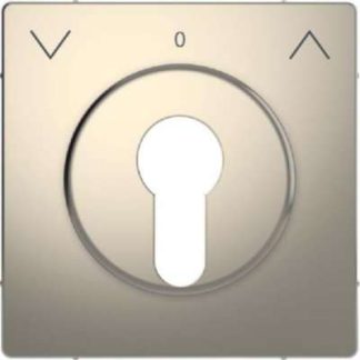 Центральная никелированная пластина, кнопочный переключатель рольставней MEG3883-6050