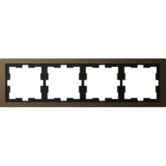 Металлическая рама Moccamet с 4 направляющими D-Life — 4-секционная рама, бронза MEG4040-6552