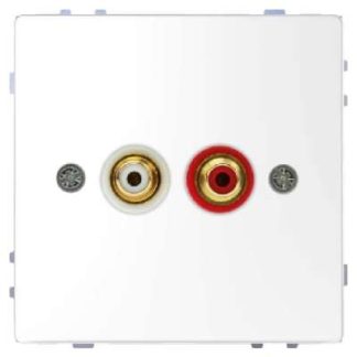 Разъем для подключения аудиоустройств Lotusws — базовый элемент с центральной крышкой MEG4350-6035