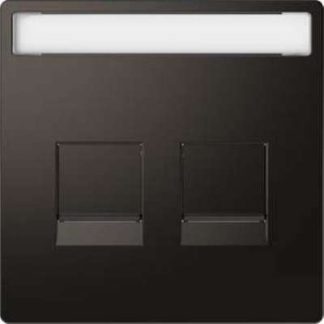 Двухсторонняя антрацитовая центральная пластина для модульного разъема MEG4564-6034