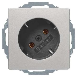Розетка Schuko из алюминия/бархата под углом 45° - Электрическая розетка 47276084
