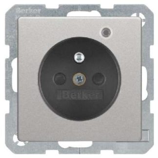 Алюминиевая/бархатная розетка с защитным контактом - заземляющий контакт розетки 6765096084