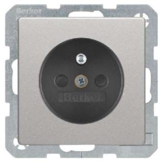 Алюминиевая/бархатная розетка с защитным контактом - заземляющий контакт розетки 6765766084