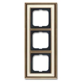 Тройная рама, ms/античная слоновая кость - 3 латунные рамы, 1723-848
