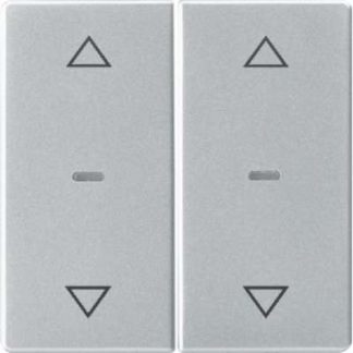 Крышка модуля кнопки, двойная, алюминиевая - Защитная пластина для переключателя/кнопки 80961321