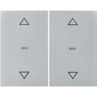 Крышка модуля кнопки, двойная, алюминиевая - Защитная пластина для переключателя/кнопки 80961371