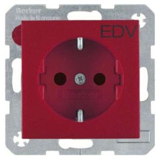 Розетка SCHUKO, матово-красная - Электрическая розетка 47231922