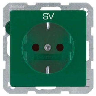 Розетка SCHUKO из зеленого бархата - Электрическая розетка 47236003