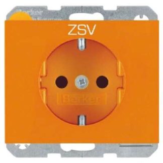 Розетка SCHUKO, блестящая, оранжевая - Электрическая розетка 47357114