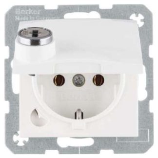 Розетка SCHUKO, глянцевая, белого цвета - Электрическая розетка 41638989