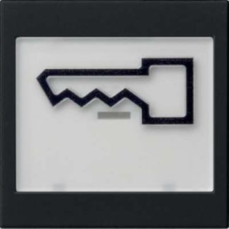 Черный рычаг BSF + символ двери - Накладка на выключатель/кнопку, черная 0218005