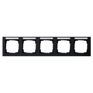 Рамка для крышки 5f. черно-белая горизонтальная BSF - 5-складная рамка черная 109509