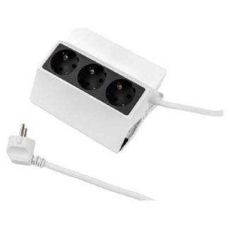 Удлинитель Peggy 3x Schuko белого цвета - Удлинитель с розетками белого цвета 500.000
