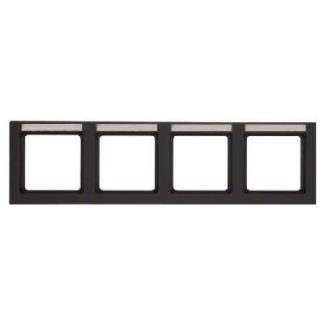 Рамка из 4 частей, горизонтальная. B.feld Q.3, антрацит - Рамка из 4 частей, антрацит 10246086