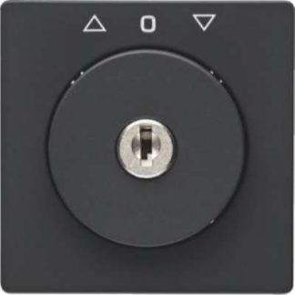 Центральный элемент с замком для рулонных штор Q.1/3 антрацитового цвета - Декоративная накладка для венецианских жалюзи 1083608600