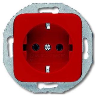 Вставка для розетки SCHUKO, красная RAL 3020 - Вилка 20 EUCRD-217-101