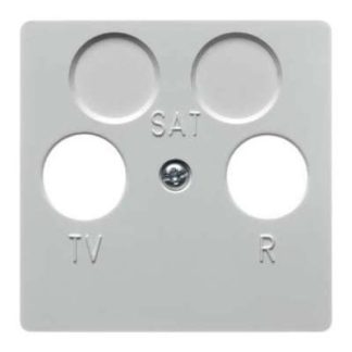 Белая центральная пластина для двухконтактного разъема - Центральная промежуточная крышка 148609