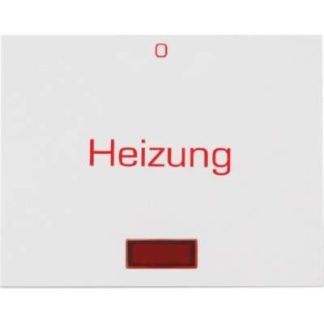 Переключатель с нагревательным элементом, белый/глянцевый - Крышка для переключателя/кнопки 162...