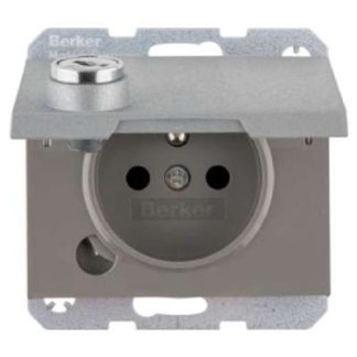Розетка с заземляющим контактом K.1,alu,ma,la - Вилка 6768117003