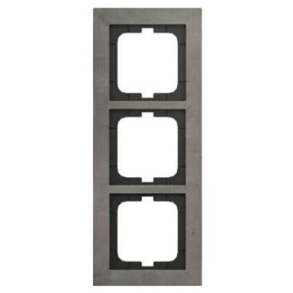 Рамка с тройным покрытием - трехсекционная рамка серого цвета 1723-298