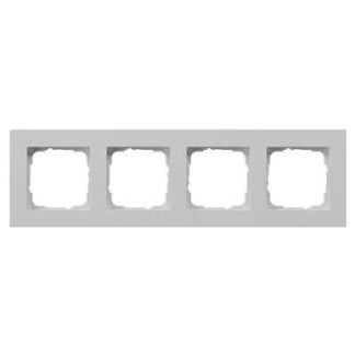 Четырехсекционная плоская обложка, серая - Четырехсекционная серая рамка 0214375
