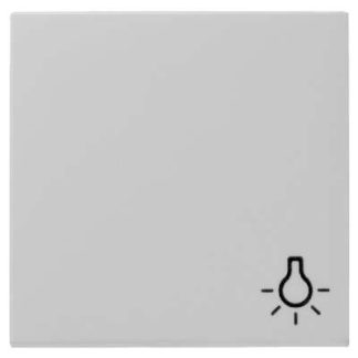 Rocker Icon Light Gray - Switch/Button Cover Gray 0285015