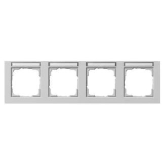 Рамка для крышки, сложенная вчетверо горизонтально. Серый цвет BSF - серая рамка, сложенная вчетверо, артикул 109437