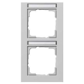 Рамка для крышки, двусторонняя. Вертикальная серая BSF - двусторонняя серая рамка 110237