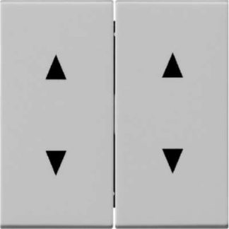 Двухпозиционный тумблерный переключатель, серые стрелки — накладка для жалюзи, стеклянных...