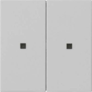 Двухпозиционный тумблерный переключатель, серый, без маркировки - Декоративная накладка для переключателя, серая 5369015